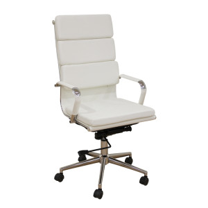 A9944 ΛΕΥΚΟ PU ΠΟΛΥΘΡΟΝΑ ΓΡΑΦΕΙΟΥ 55X60X51-115/61-125εκ.